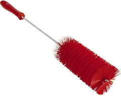 Vikan - 2-3/8" Diam Polyester Valve Brush - 19-5/8" OAL, 5-13/16" Head Length, Polypropylene & Stainless Steel Handle - All Tool & Supply