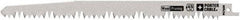 Porter-Cable - 9" Long x 3/4" Thick, High Speed Steel Reciprocating Saw Blade - Straight Profile, 4 to 5 TPI, Toothed Edge, Universal Shank - All Tool & Supply