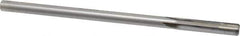 Made in USA - 19/64" Carbide-Tipped 4 Flute Chucking Reamer - Straight Flute, Straight Shank, 1-1/2" Flute Length, 6" OAL - All Tool & Supply