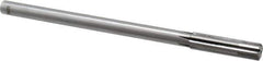 Made in USA - 1/2" Carbide-Tipped 6 Flute Chucking Reamer - Straight Flute, 7/16" Straight Shank, 2" Flute Length, 8" OAL - All Tool & Supply