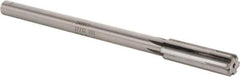 Made in USA - 17/32" Carbide-Tipped 6 Flute Chucking Reamer - Straight Flute, 7/16" Straight Shank, 2" Flute Length, 8" OAL - All Tool & Supply