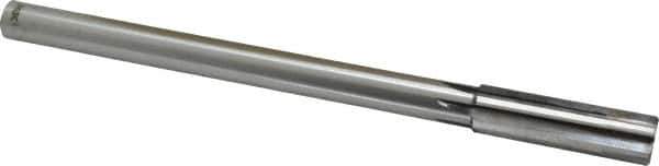 Made in USA - 43/64" Carbide-Tipped 6 Flute Chucking Reamer - Straight Flute, Straight Shank, 2-1/4" Flute Length, 9" OAL - All Tool & Supply