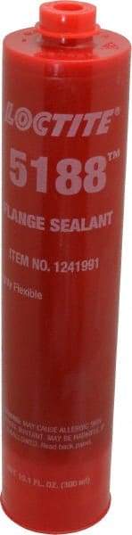 Loctite - 300 mL Cartridge Red Polyurethane Joint Sealant - -65 to 300°F Operating Temp, 24 hr Full Cure Time, Series 5188 - All Tool & Supply