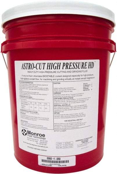 Monroe Fluid Technology - 5 Gal Pail Cutting & Grinding Fluid - Semisynthetic - All Tool & Supply