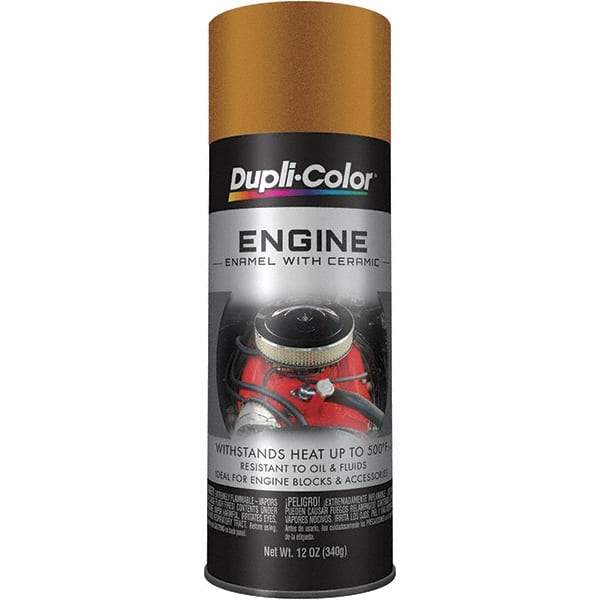 Krylon - 12 oz Universal Gold Automotive Heat Resistant Paint - High Gloss Finish, Comes in Aerosol Can - All Tool & Supply