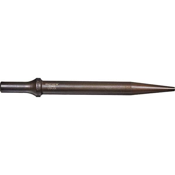 Mayhew - 3/16" Head Width, 7-1/2" OAL, Tapered Punch Chisel - Round Drive, Round Shank, Steel - All Tool & Supply