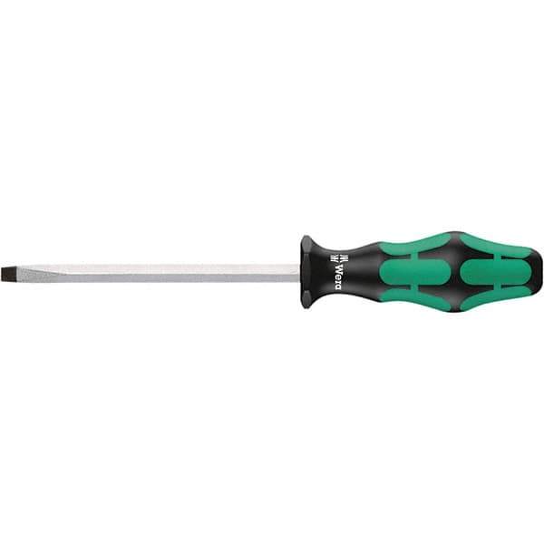 Wera - 6.5mm Blade Width, Slotted Screwdriver - 125mm Blade Length, Hexagon Shank, Ergonomic Handle - All Tool & Supply