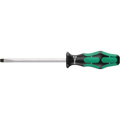 Wera - 10mm Blade Width, Slotted Screwdriver - 200mm Blade Length, Hexagon Shank, Ergonomic Handle - All Tool & Supply