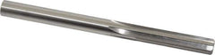 Made in USA - Letter X High Speed Steel 6 Flute Chucking Reamer - Straight Flute, 0.397" Straight Shank, 1-3/4" Flute Length, 5-1/8" OAL - All Tool & Supply