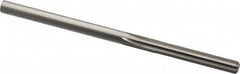 Chucking Reamer: 0.1855″ Dia, 3-1/2″ OAL, 1-1/8″ Flute Length, Straight Shank, High Speed Steel 6 Flute, RH