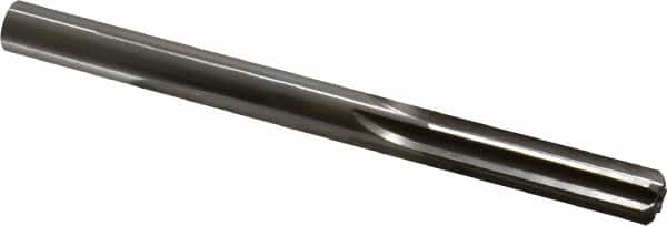 Made in USA - 0.4355" High Speed Steel 6 Flute Dowel Pin Chucking Reamer - All Tool & Supply