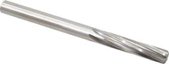 Made in USA - 27/64" High Speed Steel 6 Flute Chucking Reamer - Spiral Flute, 27/64" Straight Shank, 1-3/4" Flute Length, 5-3/8" OAL - All Tool & Supply