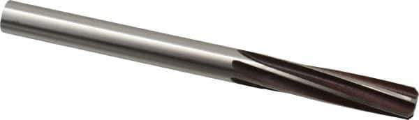 Made in USA - 29/64" High Speed Steel 6 Flute Chucking Reamer - Spiral Flute, 29/64" Straight Shank, 1-3/4" Flute Length, 5-5/8" OAL - All Tool & Supply