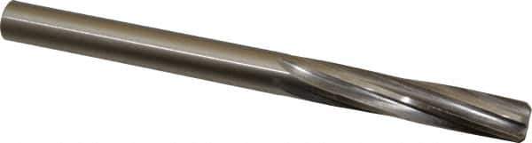 Made in USA - 0.4365" High Speed Steel 6 Flute Chucking Reamer - Spiral Flute, 0.4365" Straight Shank, 1-3/4" Flute Length, 5-1/2" OAL - All Tool & Supply