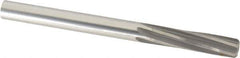 Made in USA - 1/2" High Speed Steel 6 Flute Chucking Reamer - Spiral Flute, 1/2" Straight Shank, 2" Flute Length, 6" OAL - All Tool & Supply