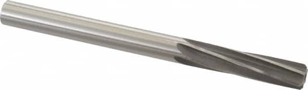 Made in USA - 0.4995" High Speed Steel 6 Flute Dowel Pin Chucking Reamer - All Tool & Supply