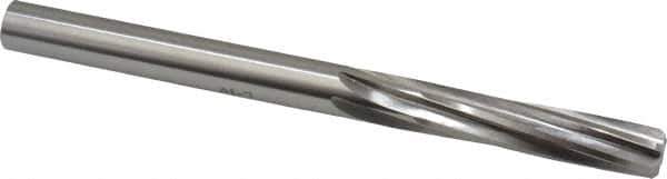 Made in USA - Letter Y High Speed Steel 6 Flute Chucking Reamer - Spiral Flute, 0.404" Straight Shank, 1-3/4" Flute Length, 5-1/4" OAL - All Tool & Supply