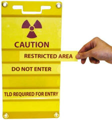 NMC - 16-1/2" Long x 8" Wide, Rigid Plastic Safety Sign - Rectangle, 0.01" Thick, Use for Hazardous Materials - All Tool & Supply