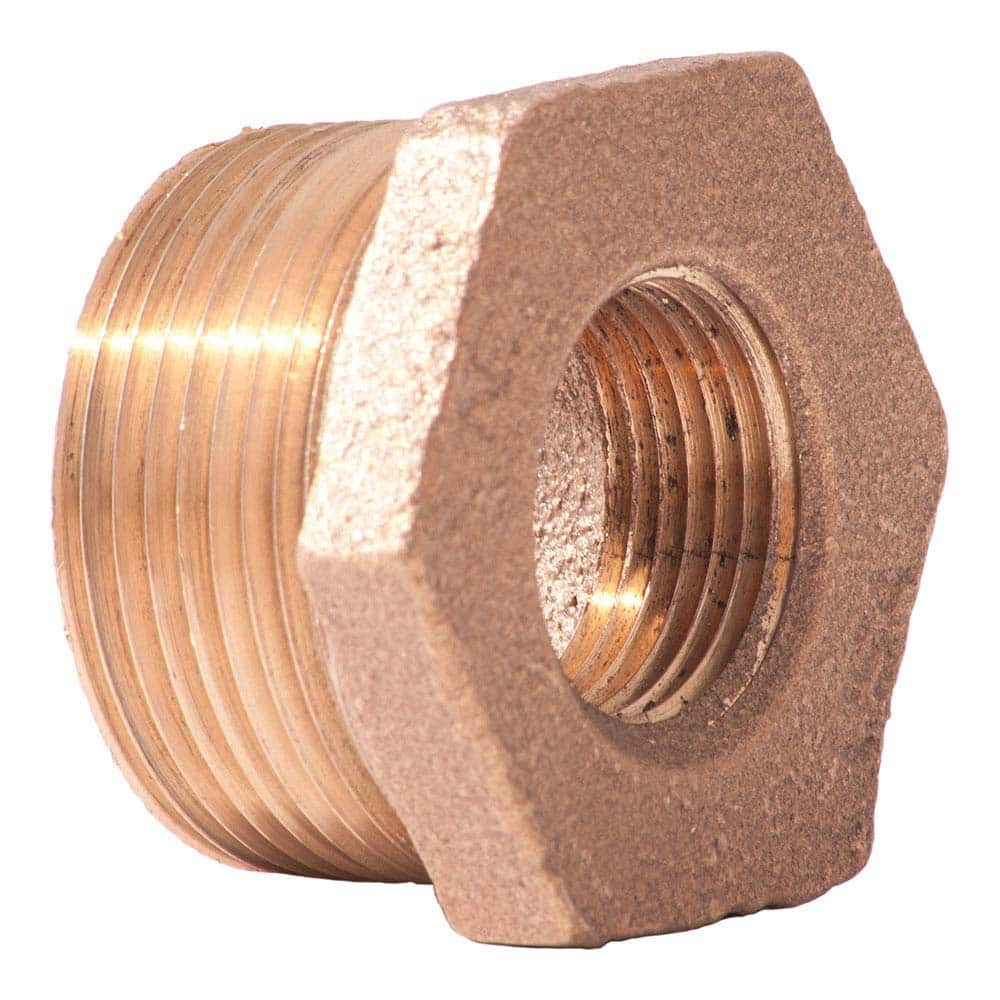 Merit Brass - Brass & Chrome Pipe Fittings Type: Hex Bushing Fitting Size: 1 x 1/4 - All Tool & Supply