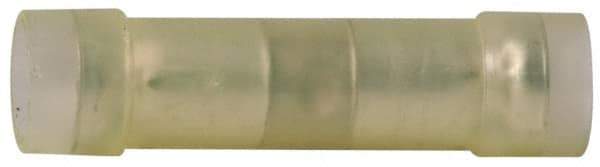 3M - 12 to 10 AWG Compatible, Nylon Fully Insulated, Crimp-On Butt Splice Terminal - Copper Contacts, Zinc Contact Plating, Yellow - All Tool & Supply