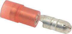 3M - 22 to 18 AWG Crimp Bullet Connector - Red Nylon Insulation - All Tool & Supply