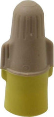 3M - 2, 22 to 3, 12 AWG, 600 Volt, Flame Retardant, Wing Twist on Wire Connector - Tan & Yellow, 221°F - All Tool & Supply