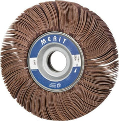 Merit Abrasives - 6" Diam, 150 Grit Aluminum Oxide Unmounted Flap Wheel - 1" Hole, 1" Wide, Coated, Very Fine Grade, 6,000 Max RPM , Cloth Backing - All Tool & Supply