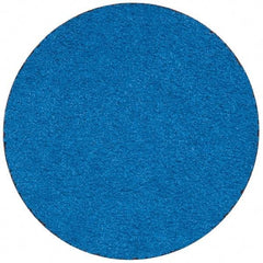 Merit Abrasives - 3" Disc Diam, 50 Grit, Zirconia Alumina Quick Change Disc - Type R Attaching System, Coated, Blue, Coarse Grade, 20,000 RPM - All Tool & Supply