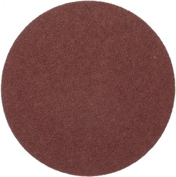 Merit Abrasives - 8" Diam, 36 Grit Aluminum Oxide Adhesive PSA Disc - Very Coarse, Black, Cloth Backing, Flexible - All Tool & Supply