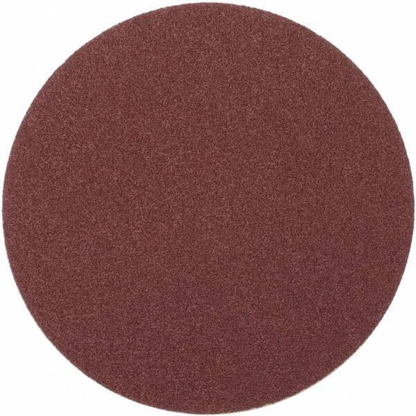 Merit Abrasives - 8" Diam, 40 Grit Aluminum Oxide Adhesive PSA Disc - Very Coarse, Black, Cloth Backing, Flexible - All Tool & Supply