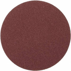 Merit Abrasives - 8" Diam, 40 Grit Aluminum Oxide Adhesive PSA Disc - Very Coarse, Black, Cloth Backing, Flexible - All Tool & Supply