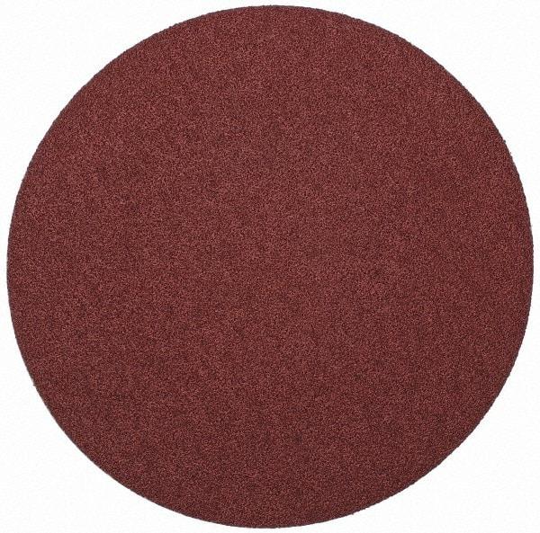 Merit Abrasives - 10" Diam, 40 Grit Aluminum Oxide Adhesive PSA Disc - Very Coarse, Black, Cloth Backing, Flexible - All Tool & Supply