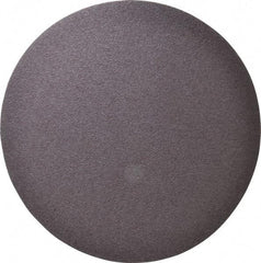 Merit Abrasives - 12" Diam, 36 Grit Aluminum Oxide Adhesive PSA Disc - Very Coarse, Black, Cloth Backing, Flexible - All Tool & Supply