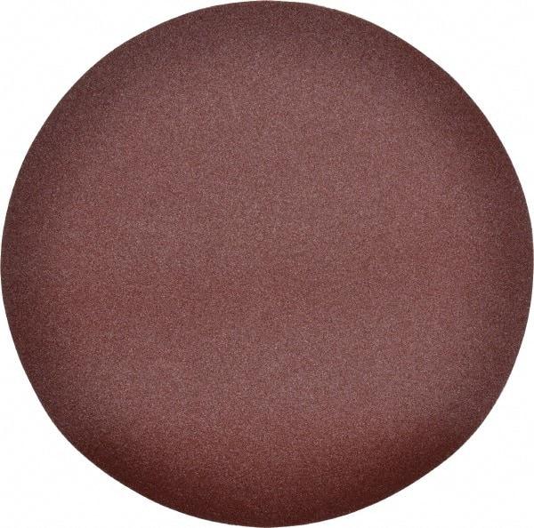 Merit Abrasives - 12" Diam, 180 Grit Aluminum Oxide Adhesive PSA Disc - Fine Grade, Black, Cloth Backing, Flexible, Use with Stationary Disc Sanders - All Tool & Supply