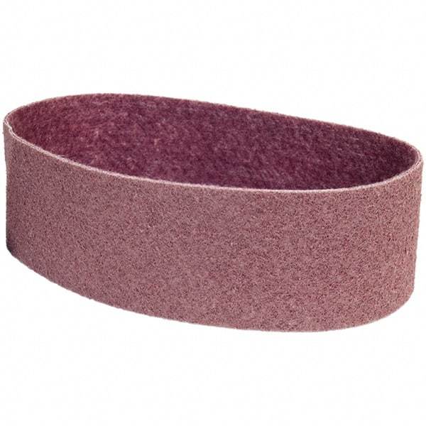 Merit Abrasives - 4" Wide x 36" OAL, Aluminum Oxide Abrasive Belt - Aluminum Oxide, Medium, Nonwoven - All Tool & Supply