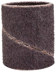 Merit Abrasives - 60 Grit Aluminum Oxide Coated Spiral Band - 3/4" Diam x 1" Wide, Medium Grade - All Tool & Supply