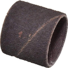 Merit Abrasives - 60 Grit Aluminum Oxide Coated Spiral Band - 1" Diam x 1" Wide, Medium Grade - All Tool & Supply