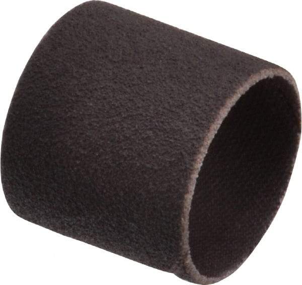 Merit Abrasives - 100 Grit Aluminum Oxide Coated Spiral Band - 1" Diam x 1" Wide, Fine Grade - All Tool & Supply