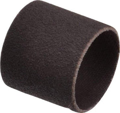 Merit Abrasives - 100 Grit Aluminum Oxide Coated Spiral Band - 1" Diam x 1" Wide, Fine Grade - All Tool & Supply