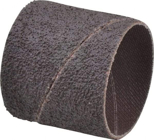 Merit Abrasives - 40 Grit Aluminum Oxide Coated Spiral Band - 1-1/2" Diam x 1-1/2" Wide, Coarse Grade - All Tool & Supply