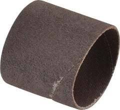 Merit Abrasives - 100 Grit Aluminum Oxide Coated Spiral Band - 1-1/2" Diam x 1-1/2" Wide, Fine Grade - All Tool & Supply