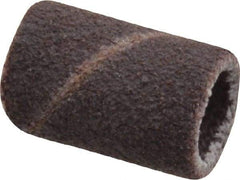 Merit Abrasives - 120 Grit Aluminum Oxide Coated Spiral Band - 1/4" Diam x 1/2" Wide, Fine Grade - All Tool & Supply