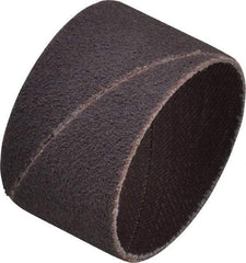 Merit Abrasives - 80 Grit Aluminum Oxide Coated Spiral Band - 1-1/2" Diam x 1" Wide, Medium Grade - All Tool & Supply