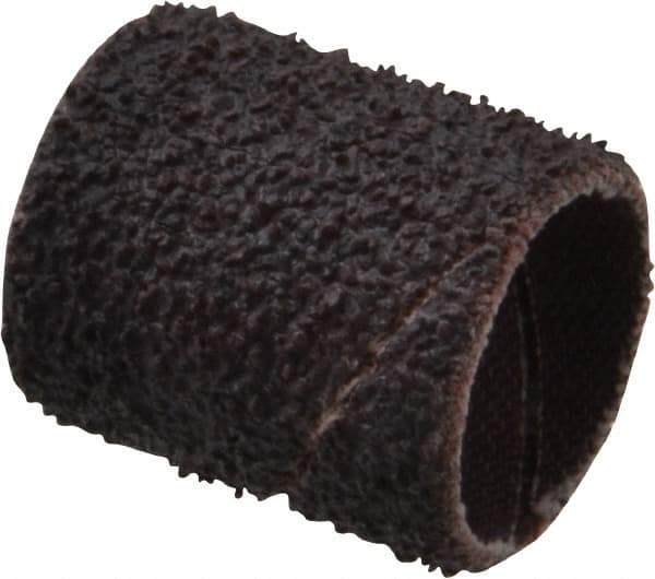 Merit Abrasives - 36 Grit Aluminum Oxide Coated Spiral Band - 3/4" Diam x 1" Wide, Very Coarse Grade - All Tool & Supply