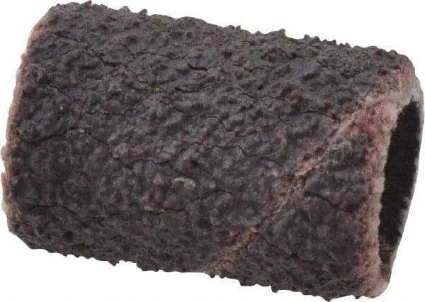 Merit Abrasives - 80 Grit Aluminum Oxide Coated Spiral Band - 1/4" Diam x 1/2" Wide, Medium Grade - All Tool & Supply