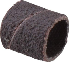 Merit Abrasives - 80 Grit Aluminum Oxide Coated Spiral Band - 3/8" Diam x 1/2" Wide, Medium Grade - All Tool & Supply