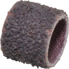 Merit Abrasives - 36 Grit Aluminum Oxide Coated Spiral Band - 1/2" Diam x 1/2" Wide, Very Coarse Grade - All Tool & Supply