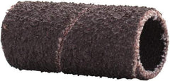 Merit Abrasives - 80 Grit Aluminum Oxide Coated Spiral Band - 3/8" Diam x 1" Wide, Medium Grade - All Tool & Supply