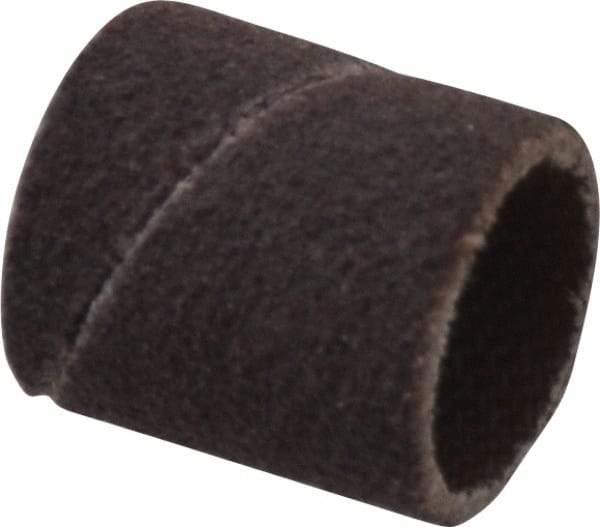 Merit Abrasives - 120 Grit Aluminum Oxide Coated Spiral Band - 3/8" Diam x 1/2" Wide, Fine Grade - All Tool & Supply