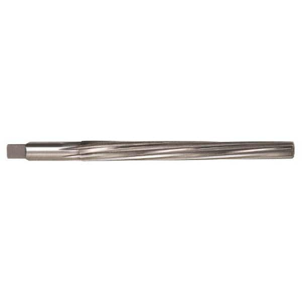 Alvord Polk - 10mm Pin, 0.528" Diam, 0.3898" Small End, 7/16" Diam Straight Shank, 6.417" Flute, Taper Pin Reamer - All Tool & Supply